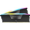 Corsair Vengeance RGB 32GB (2x16GB) DDR5 DRAM 6400MHz C36 Memory Kit - Black - For Desktop PC, Motherboard - 32 GB (2 x 16GB) - DDR5 - (CMH32GX5M2B6400C36)