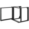 Manhattan 19" Wall Mount 2-Post Open Frame Network Rack, 9U - For Network Equipment, Server - 9U Rack Height x 19" (482.60 mm) Rack - (Fleet Network)