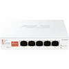 Asus QG-U1050 Ethernet Switch - 5 Ports - 2.5 Gigabit Ethernet - 2.5GBase-T, 100Base-TX - 2 Layer Supported - Twisted Pair - White - (QG-U1050)