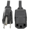 Tripp Lite 6ft Computer Power Cord Cable 5-15P to C13 10A 18AWG 6 - 183m P006-006