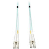 Tripp Lite Aqua Duplex Fiber Patch Cable - 656 ft Fiber Optic Network Cable - First End 2 x LC Network - Second End 2 x LC Network N820-20M