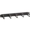 Black Box Horizontal IT Rackmount Cable Manager - 1U 19  Single-Sided Black - Rack Cable Management Panel - Black - 1 Pack - 1U - 37803-R2