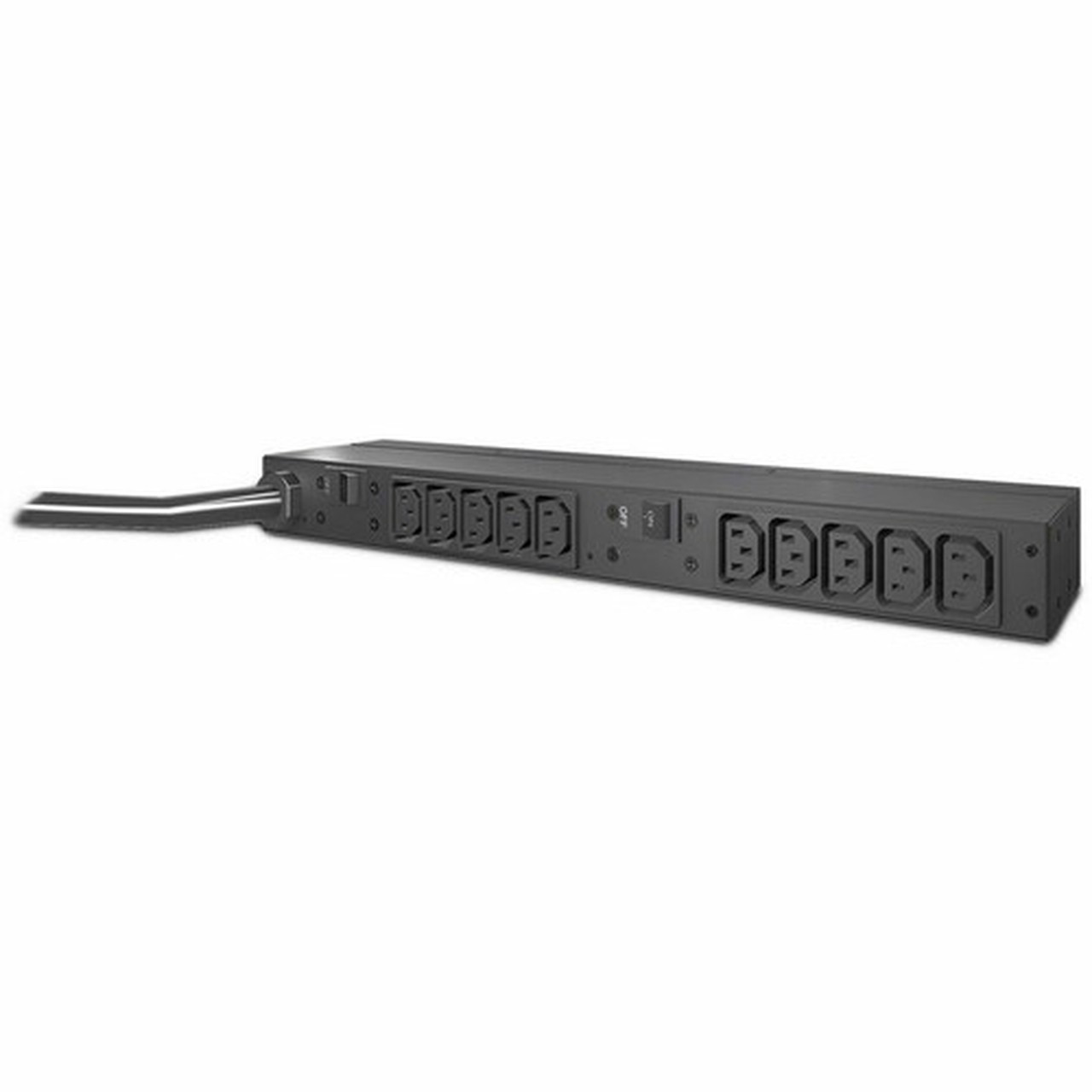 APC Basic Rack 10-Outlets 499 kVA PDU - 10 - 499kVA - 1U Horizontal Rackmount AP9571A