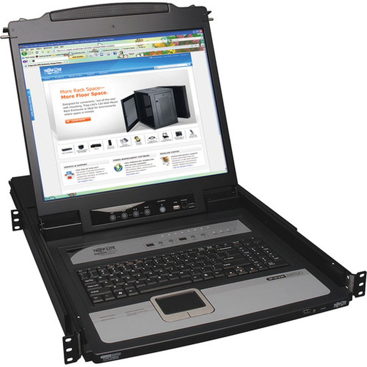 Tripp Lite NetDirector B020-U08-19-IP Rackmount LCD with KVM - Steel Housing - 8 Computers - 19 LCD - SXGA - 1280 x 1024 - 2 x USB B020-U08-19-IP