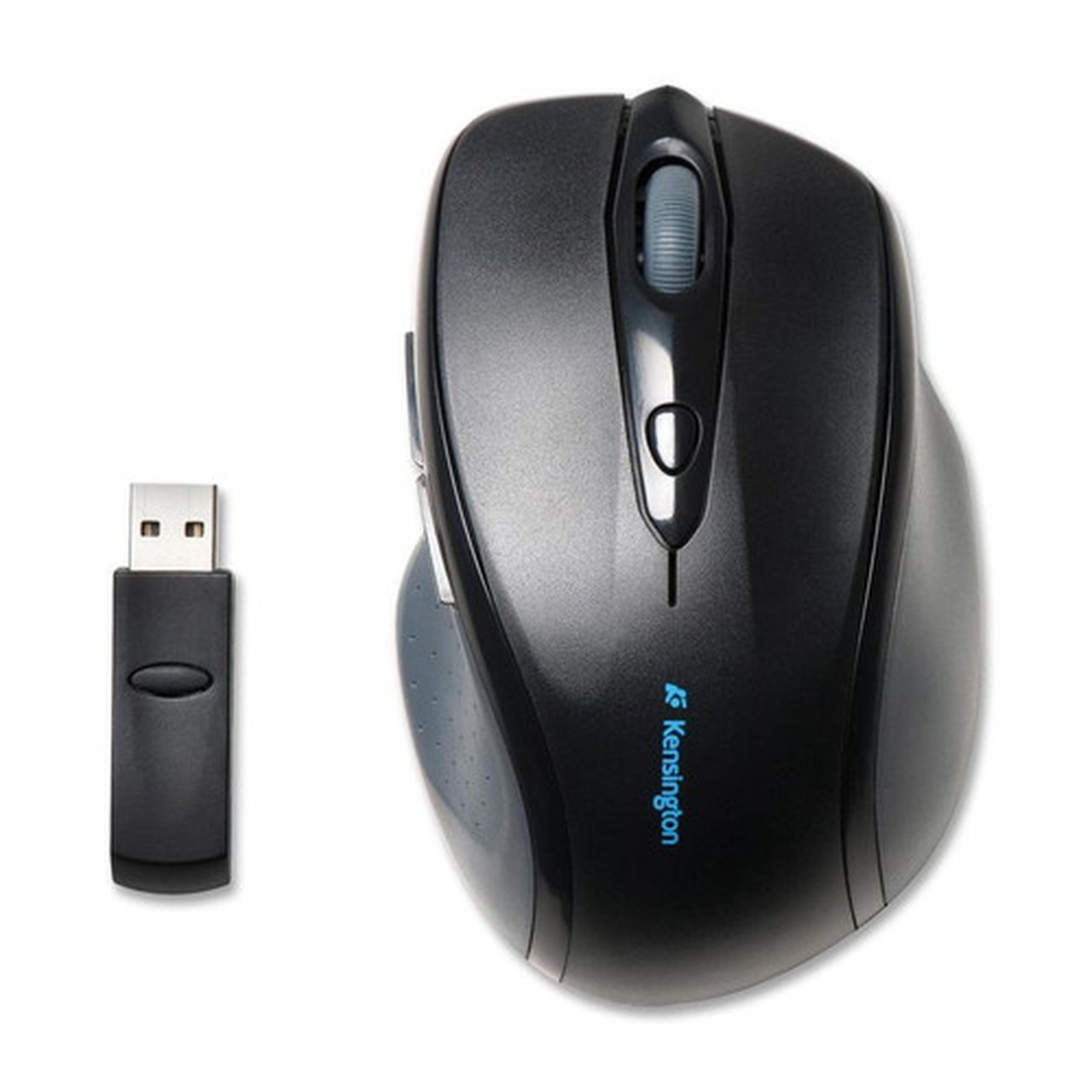 Kensington 24GHZ Wireless Optical Mouse - Optical - Wireless - Radio Frequency - Black - Retail - USB - 1200 dpi - Scroll Wheel - K72370US