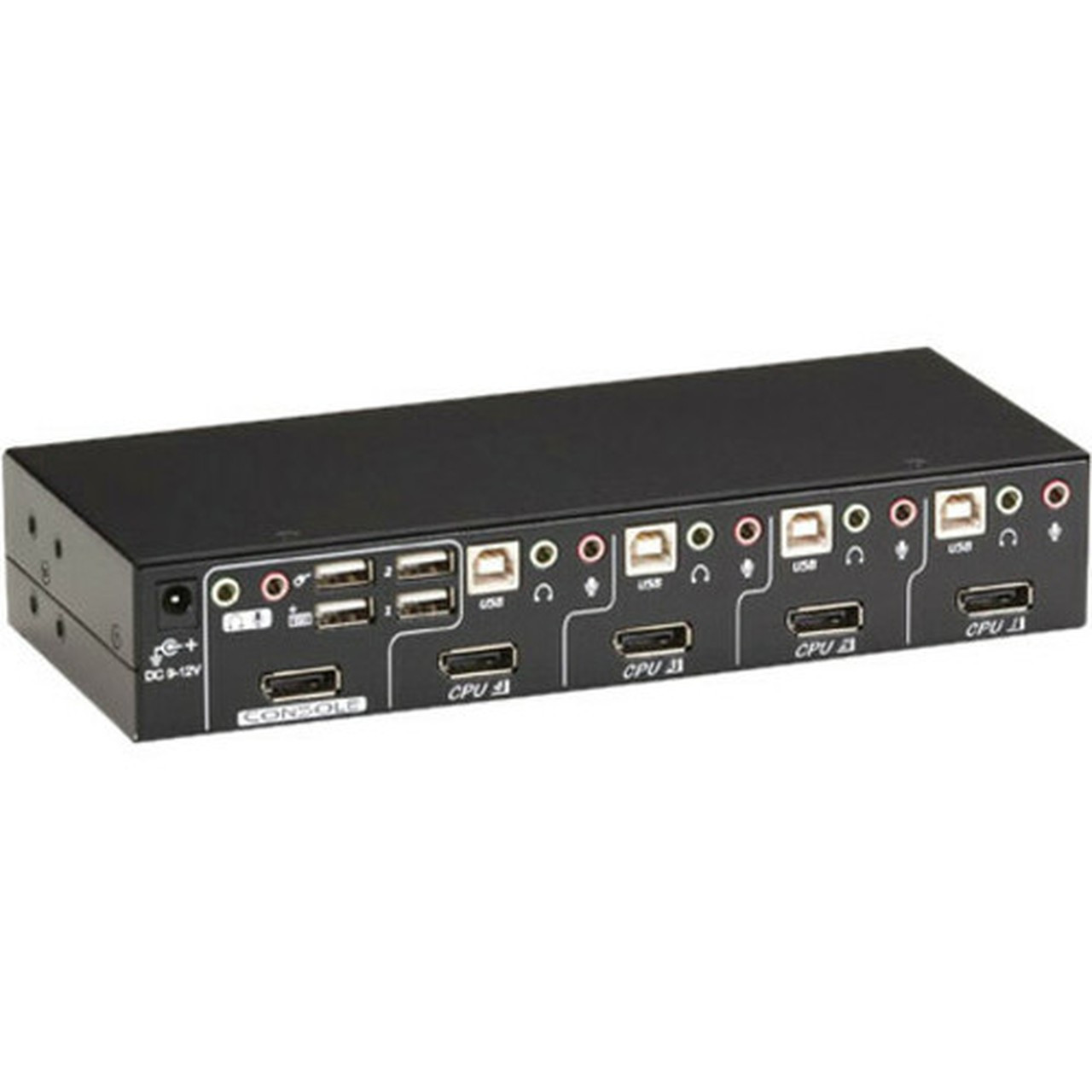 Black Box ServSwitch DT KVM Switch DisplayPort with USB and Audio 4-Port - 4 Computers - 1 Local Users - 2560 x 1600 - 8 x USB - KV9704A