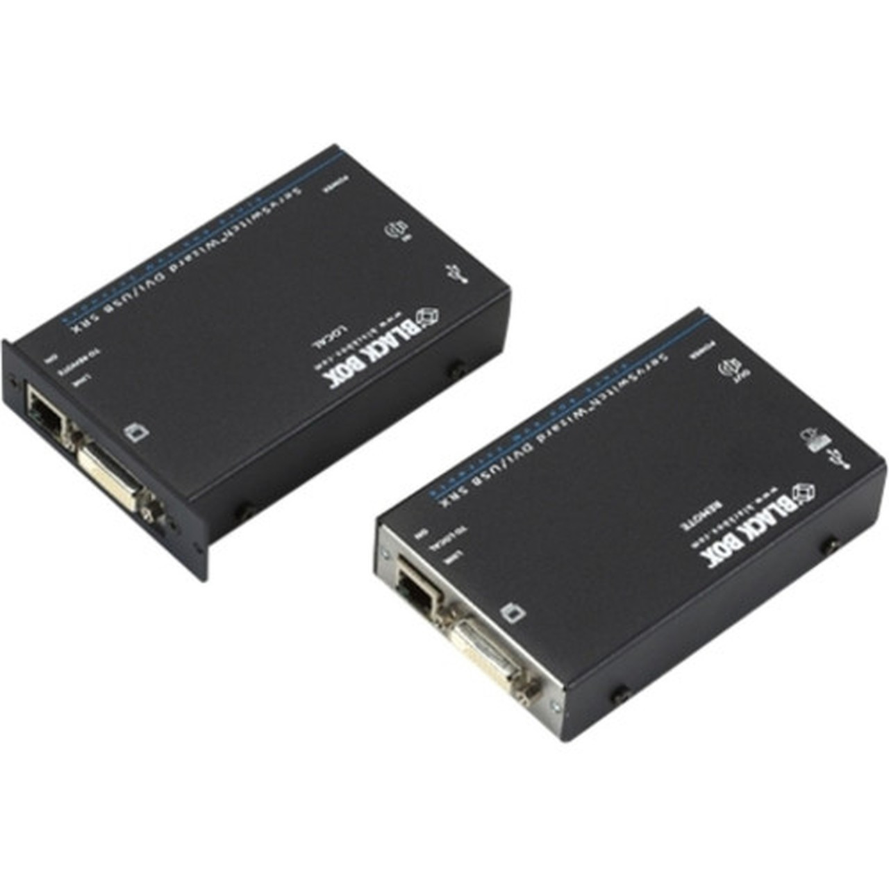 Black Box ServSwitch Wizard SRX DVI-DUSB Extender Single-Head - 1 Computers - 1 Remote Users - 196 ft 5974080 mm Range - 3840 ACU5501A-R4