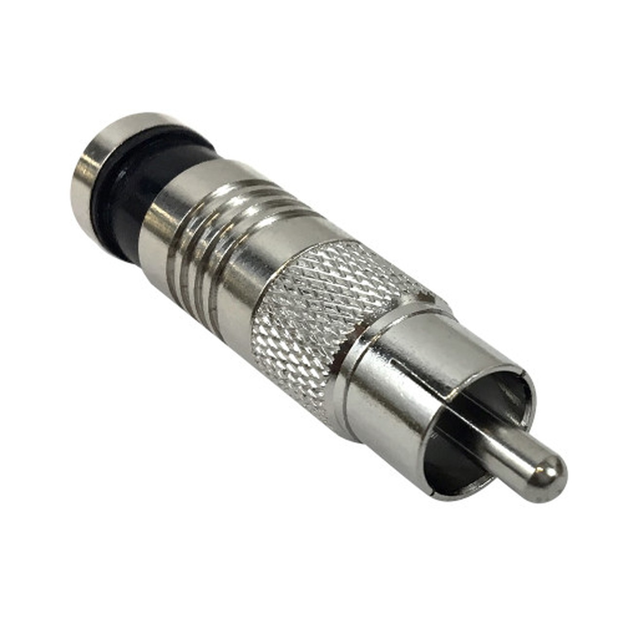 RCA Male Compression Connector for RG6 - Pack of 10 FN-CN-CRCAM-6-10