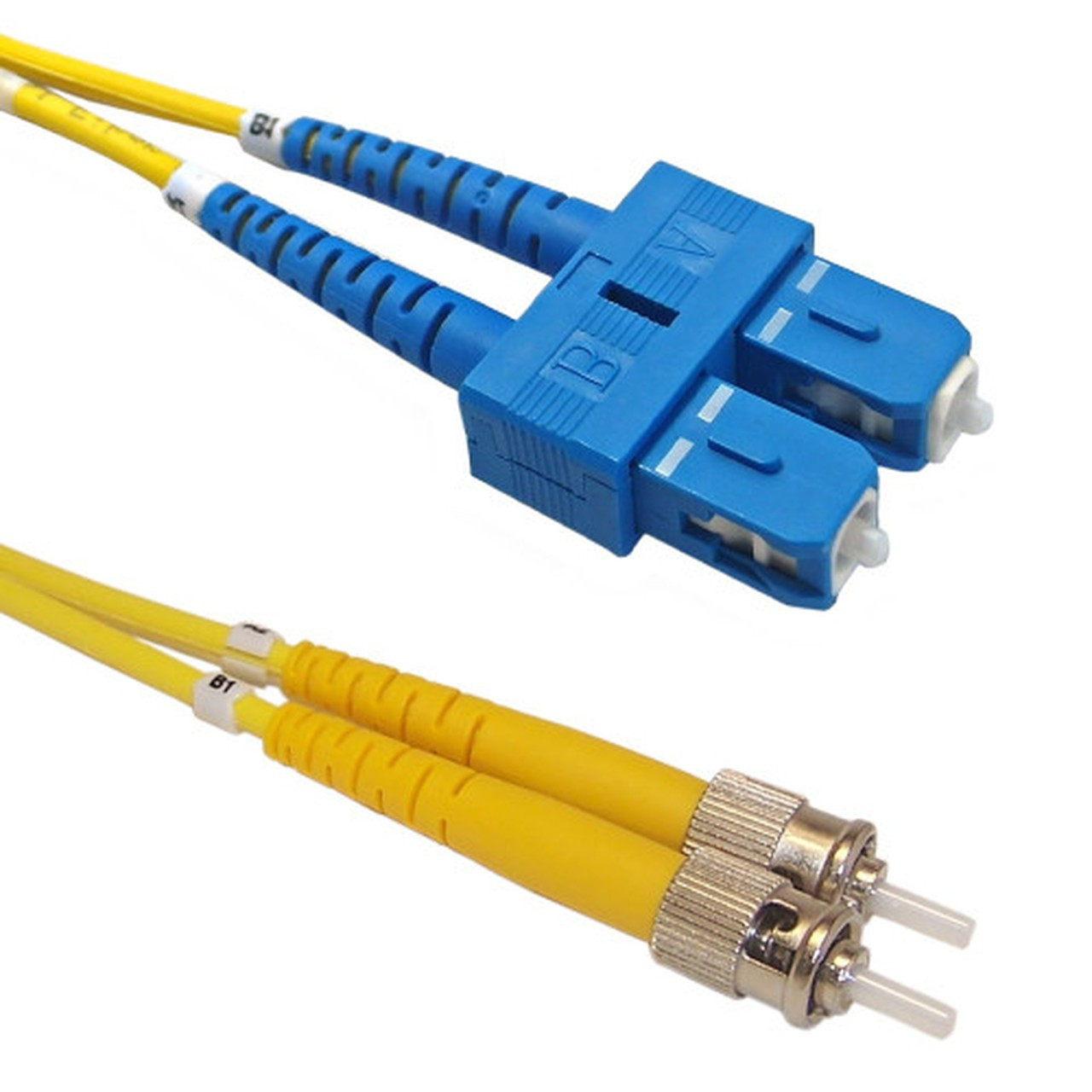 65ft 20m singlemode duplex SCST 9 micron Fiber Cable - 2mm jacket OFNR FN-FO-203B-65R