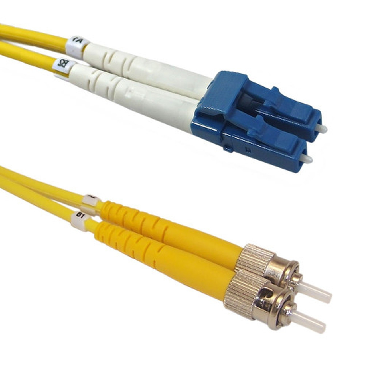 23ft 7m singlemode duplex LCST 9 micron Fiber Cable - 2mm jacket OFNR FN-FO-210B-23R