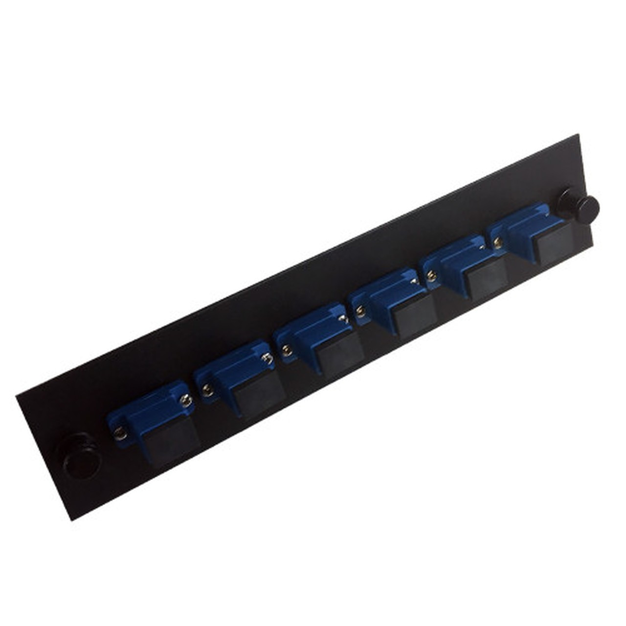 Loaded Adapter Panel with 6x Simplex SCUPC Singlemode - Black