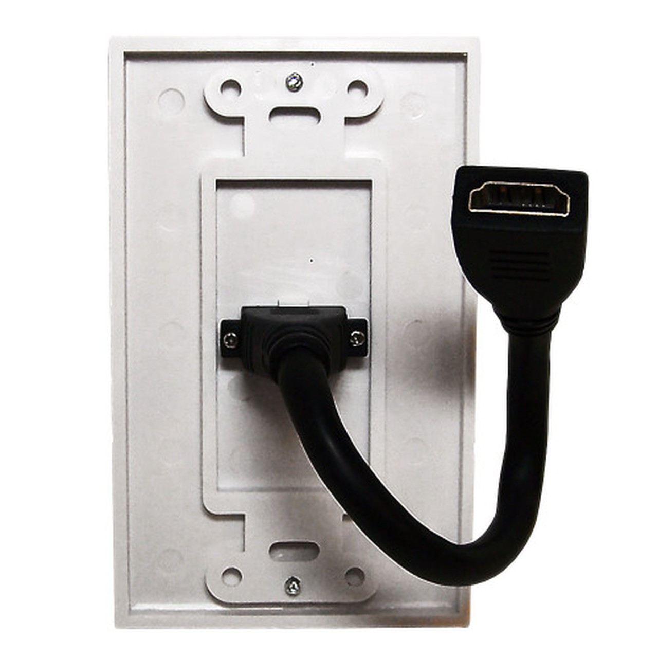 1-Port HDMI Wall Plate Kit Decora White FN-WPK-HD1-D