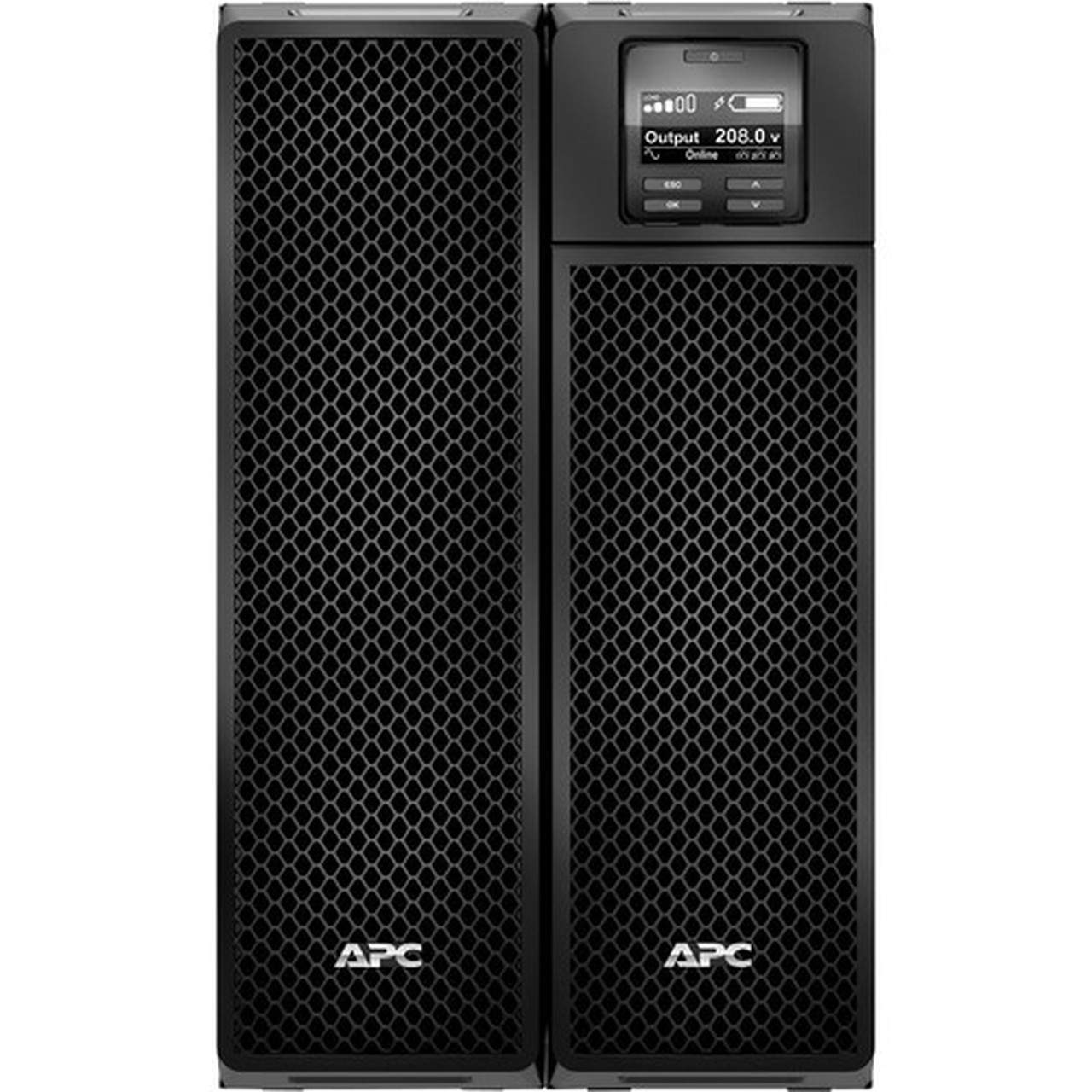 APC by Schneider Electric Smart-UPS SRT 5000VA with 208240V to 120V Step-Down Transformer - Tower - 150 Hour Recharge - 4 Minute - V SRT5KXLT-5KTF