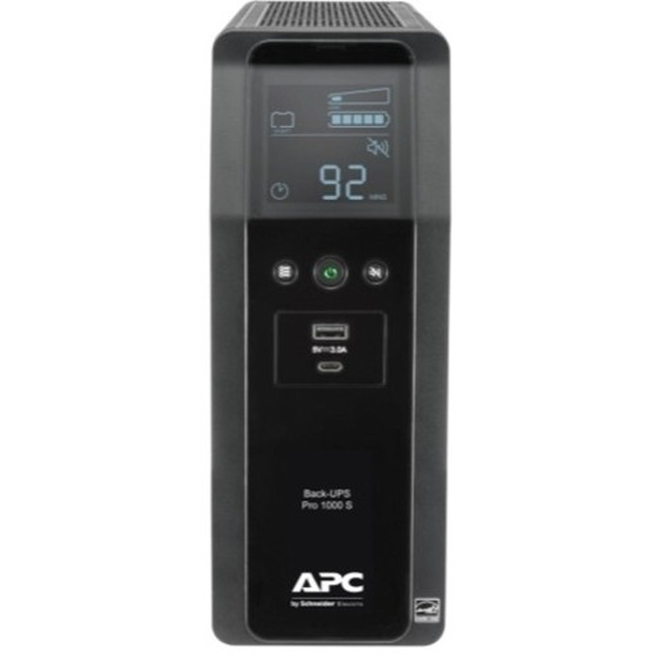 APC by Schneider Electric Back-UPS Pro BR1000MS 10KVA Tower UPS - Tower - 16 Hour Recharge - 370 Minute Stand-by - 120 V AC Input - BR1000MS