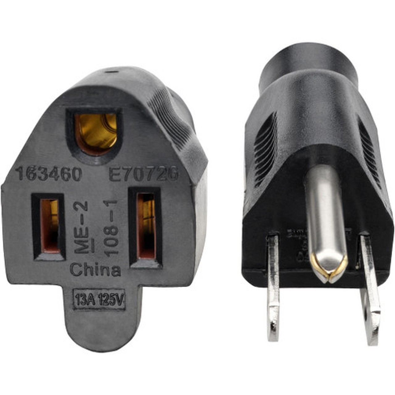 Tripp Lite Standard Power Extension Cord 13A 16 AWG NEMA 5-15P to NEMA 5-15R 15 ft - 120 V AC  13 A - Black P024-015-13A