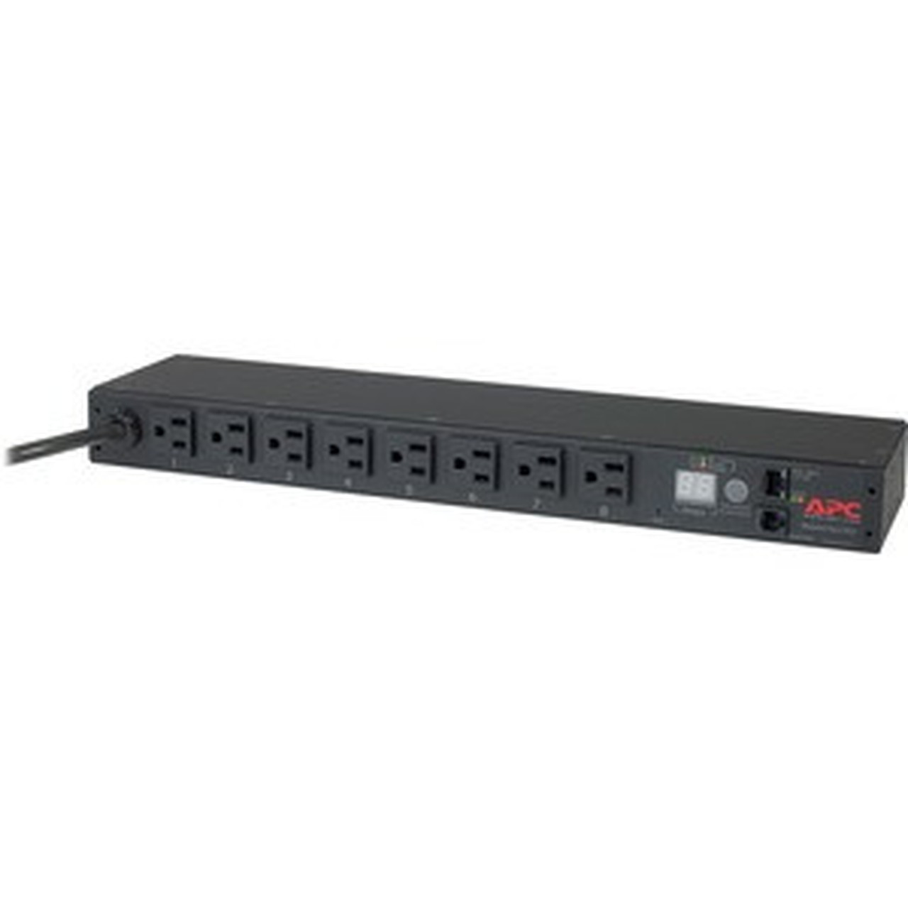 APC by Schneider Electric Rack PDU Metered 1U 15A 100120V 8 5-15 - Metered - NEMA 5-15P - 8 x NEMA 5-15R - 120 V AC - 1U - AP7800B