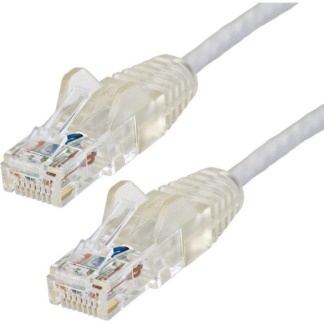 StarTechcom 1 ft CAT6 Cable - Slim CAT6 Patch Cord - Gray - Snagless RJ45 Connectors - Gigabit Ethernet Cable - 28 AWG - LSZH - Slim N6PAT1GRS