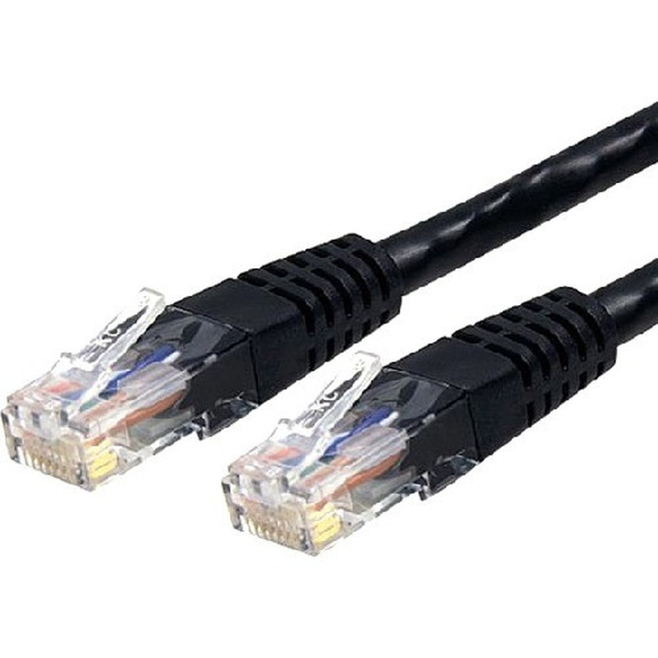 StarTechcom 7 ft Black Molded Cat6 UTP Patch Cable - ETL Verified - Category 6 - 7 ft - 1 x RJ-45 Male Network - 1 x RJ-45 Male - C6PATCH7BK