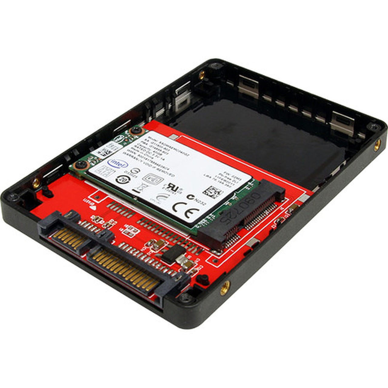StarTechcom 25in SATA to Mini SATA SSD Adapter Enclosure - 1 x Total Bay - 1 x 25 Bay - Serial ATA SAT2MSAT25
