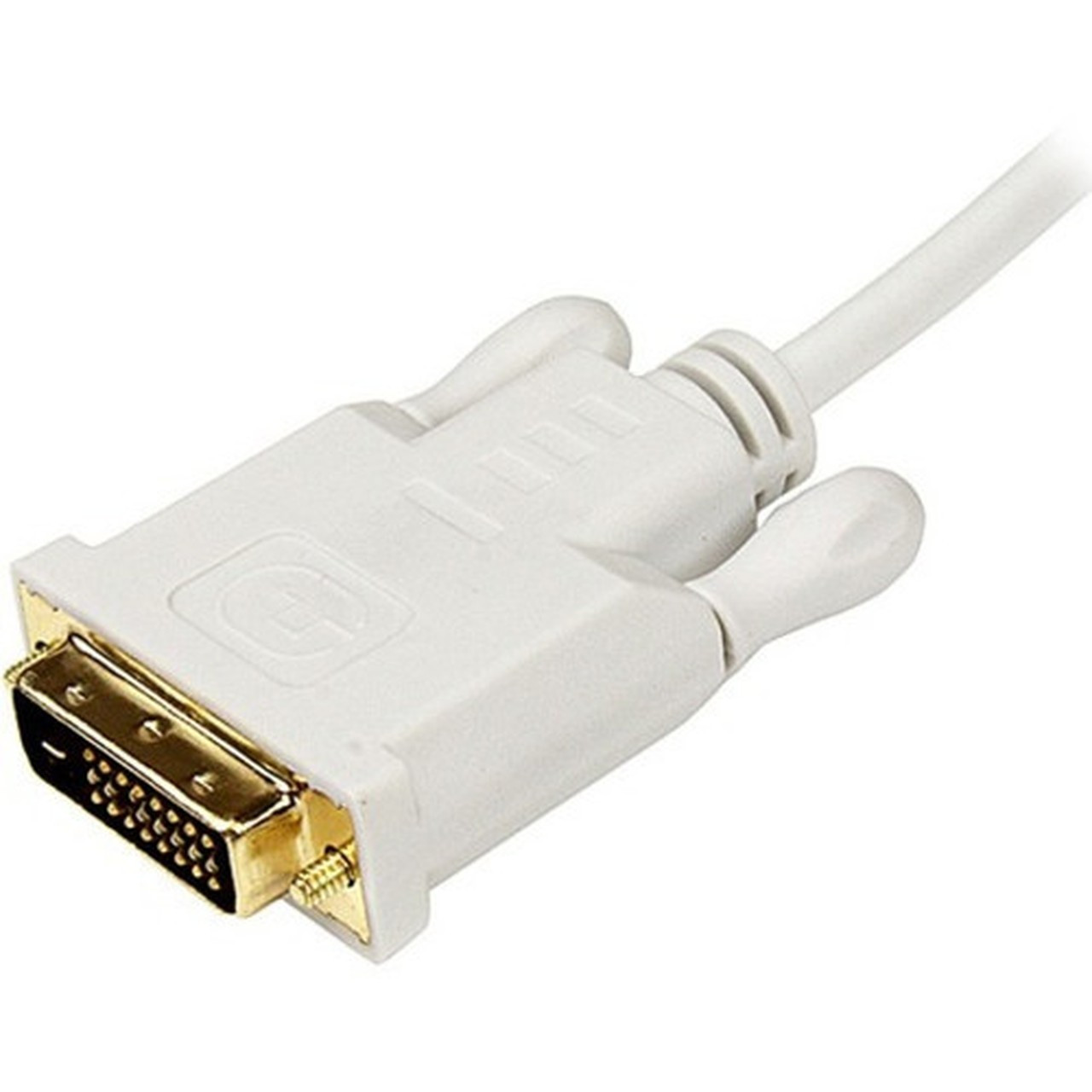 StarTechcom 6 ft Mini DisplayPort to DVI Adapter Converter Cable - Mini DP to DVI 1920x1200 - White - 6 ft DVIMini DisplayPort Video MDP2DVIMM6W
