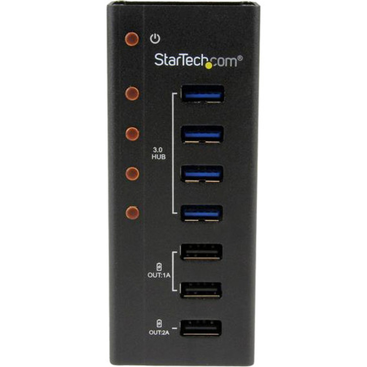 StarTechcom 4 Port USB 30 Hub plus 3 Dedicated USB Charging Ports 2 x 1A  1 x 2A - Wall Mountable Metal Enclosure - USB - - 7 USB ST4300U3C3