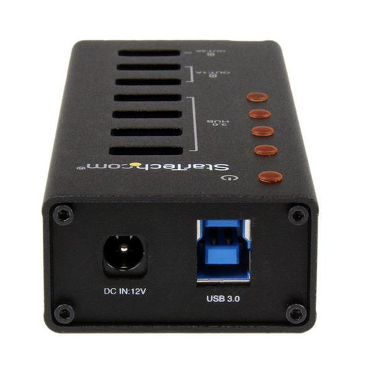 StarTechcom 4 Port USB 30 Hub plus 3 Dedicated USB Charging Ports 2 x 1A  1 x 2A - Wall Mountable Metal Enclosure - USB - - 7 USB ST4300U3C3