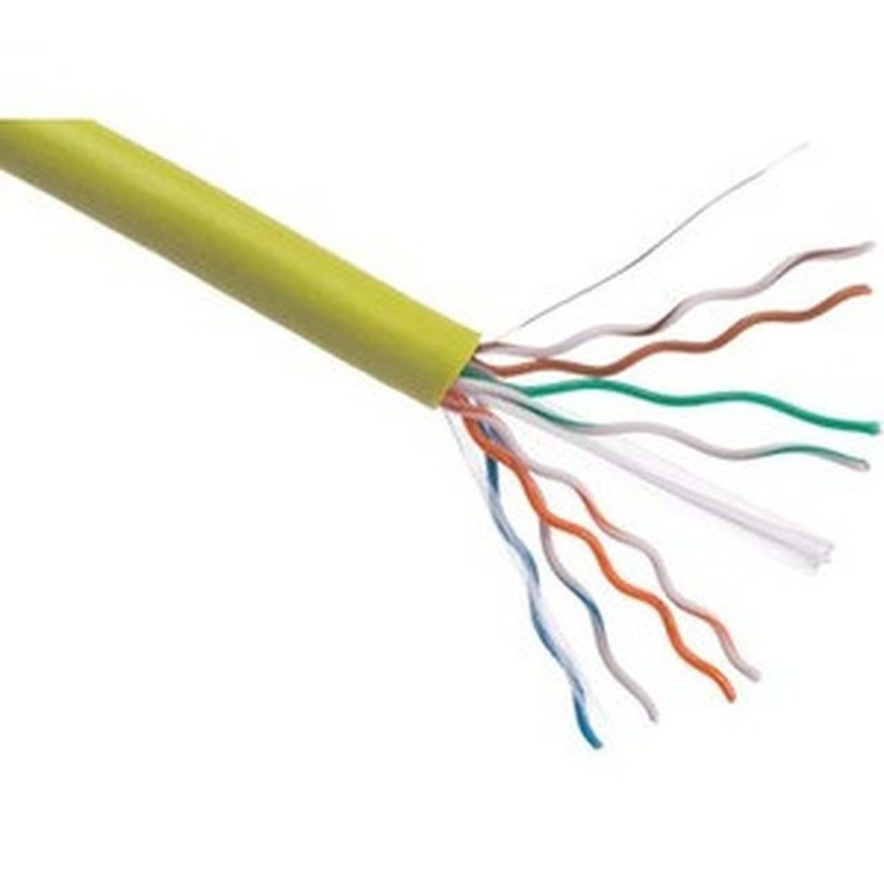 Axiom CAT5e Bulk Cable Spool 1000FT Yellow - 1000 ft Category 5e Network Cable for Network Device - First End 1 x Bare Wire - End C5EBCS-Y1000-AX