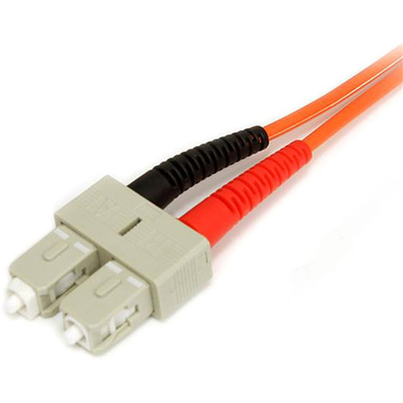 StarTechcom 2m Fiber Optic Cable - Multimode Duplex 625125 - LSZH - LCSC - OM1 - LC to SC Fiber Patch Cable - LC Male Network - SC FIBLCSC2
