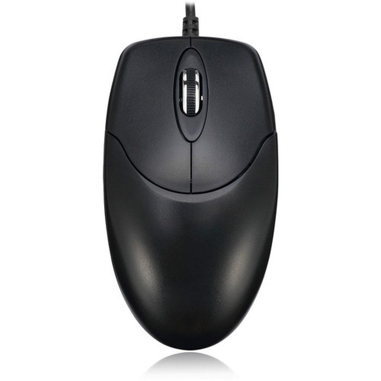 Adesso HC-3003PS - 3 Button Desktop Optical Scroll Mouse PS2 - Optical - Cable - Black - PS2 - 1000 dpi - Scroll Wheel - 3 HC-3003PS