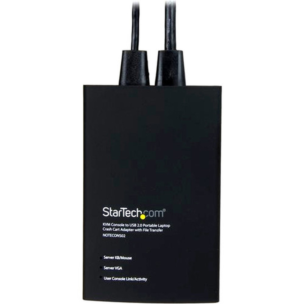 StarTechcom USB Crash Cart Adapter - File Transfer  Video - Portable Server Room Laptop to KVM Console Crash Cart NOTECONS02 - KVM NOTECONS02