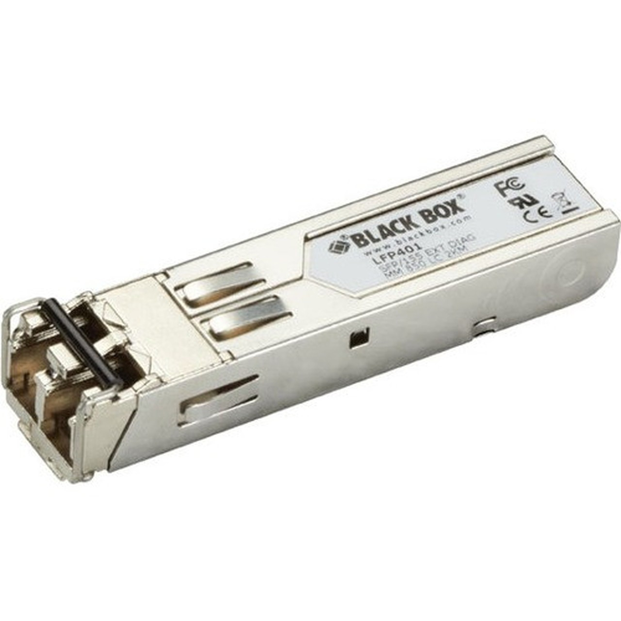 Black Box SFP 155-Mbps Fiber with Extended Diagnostics 850-nm Multimode LC 2 km - For Optical Network Data Networking - 1 LC - - LFP401