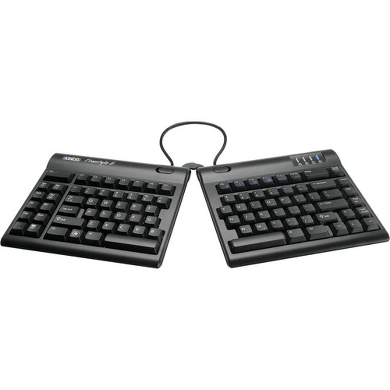 Kinesis Freestyle2 Blue Bluetooth Multichanneltrade Keyboard For Pc - Wireless Connectivity - Bluetooth - English US - Mac PC - KB800PB-BT