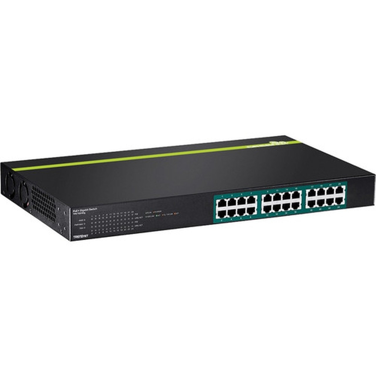 TRENDnet 24-Port Gigabit PoE Switch - 24 Ports - 2 Layer Supported - Rack-mountable Desktop - Lifetime Limited Warranty TPE-TG240g
