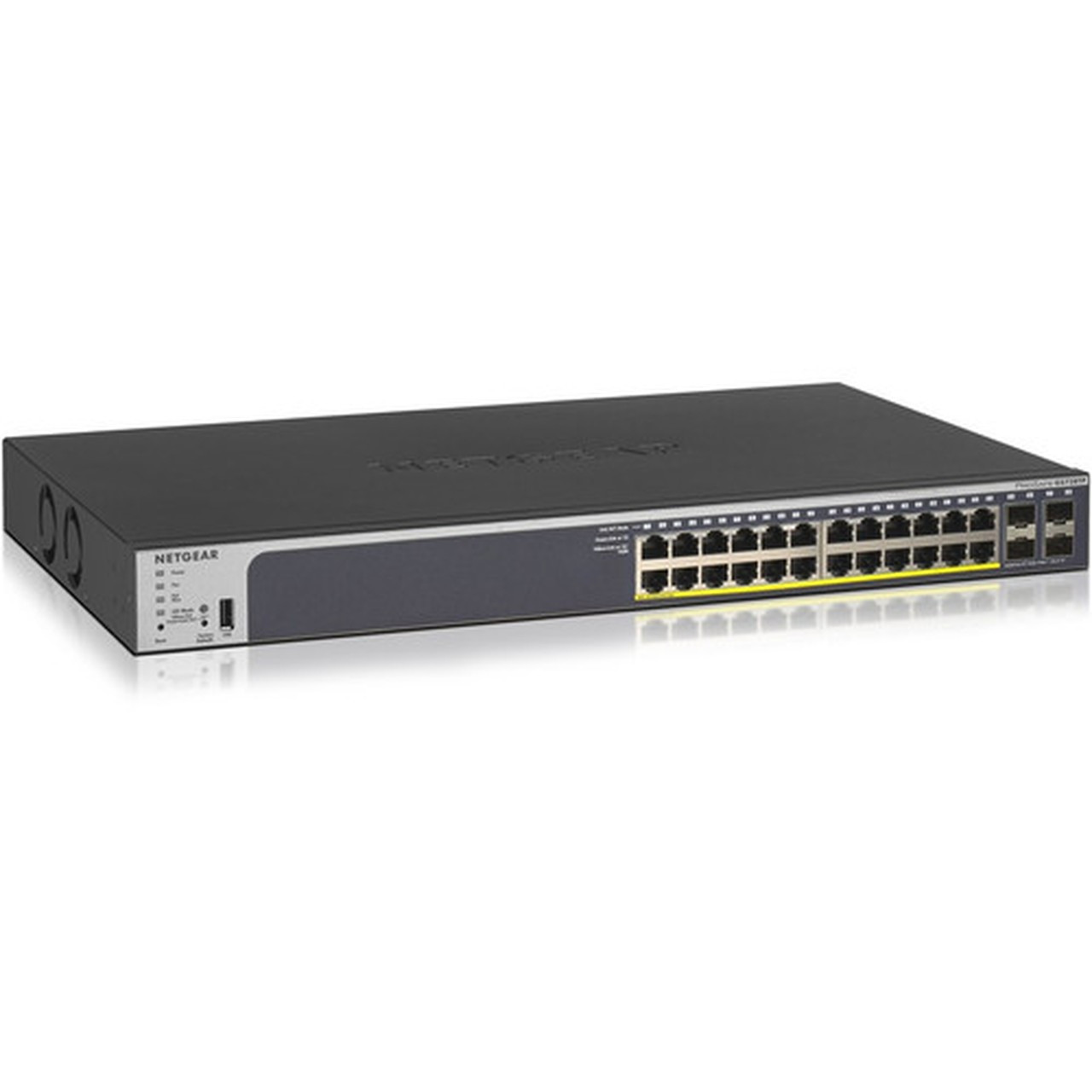 Netgear ProSafe GS728TP Ethernet Switch - 24 Ports - Manageable - 2 Layer Supported - Modular - Twisted Pair Optical Fiber - - GS728TP-200NAS