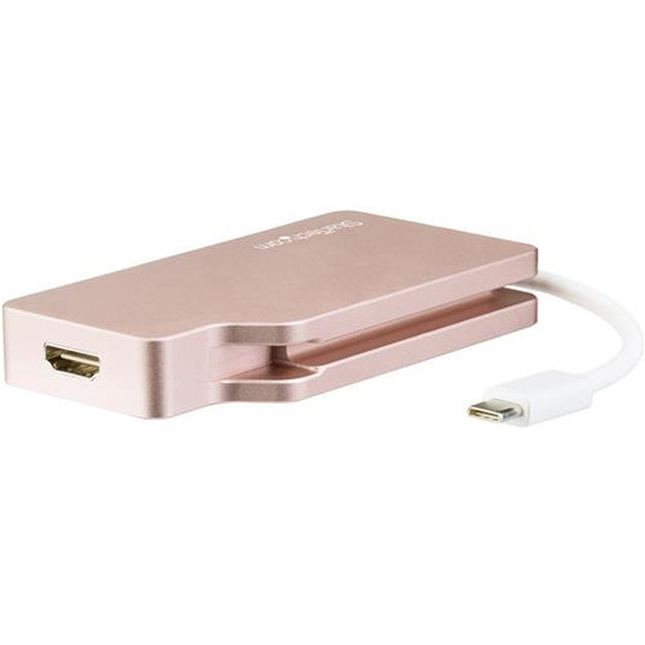 StarTechcom USB-C Multiport Video Adapter - 4-in-1 USB-C to DVI  HDMI  VGA  mDP Video Adapter - Rose Gold - 4K 30 Hz - - 4-in-1 C CDPVDHDMDPRG