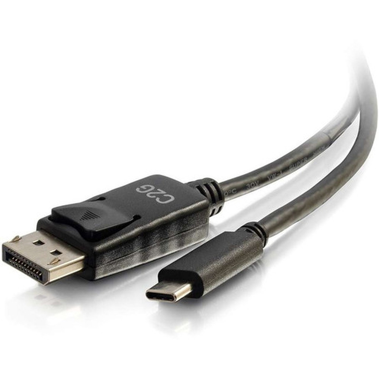 C2G 12ft USB C to DisplayPort 4K Cable Black - 12 ft DisplayPortUSB AV Cable for AudioVideo Device Projector Notebook - First 1 x 26904