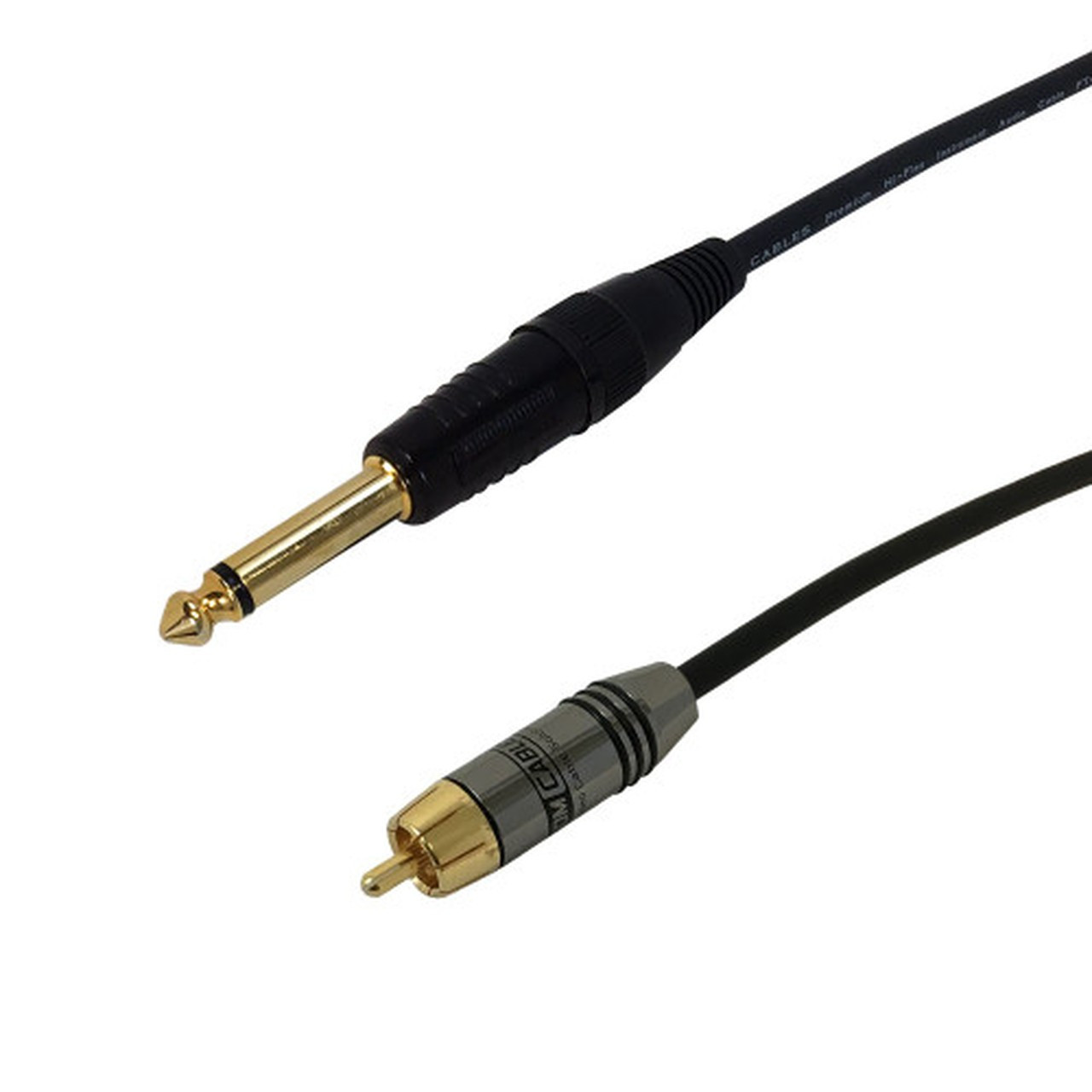 15ft Premium  Channel 14 Inch TS Male to RCA Male Audio Cable FN-TSM-RCAM-15