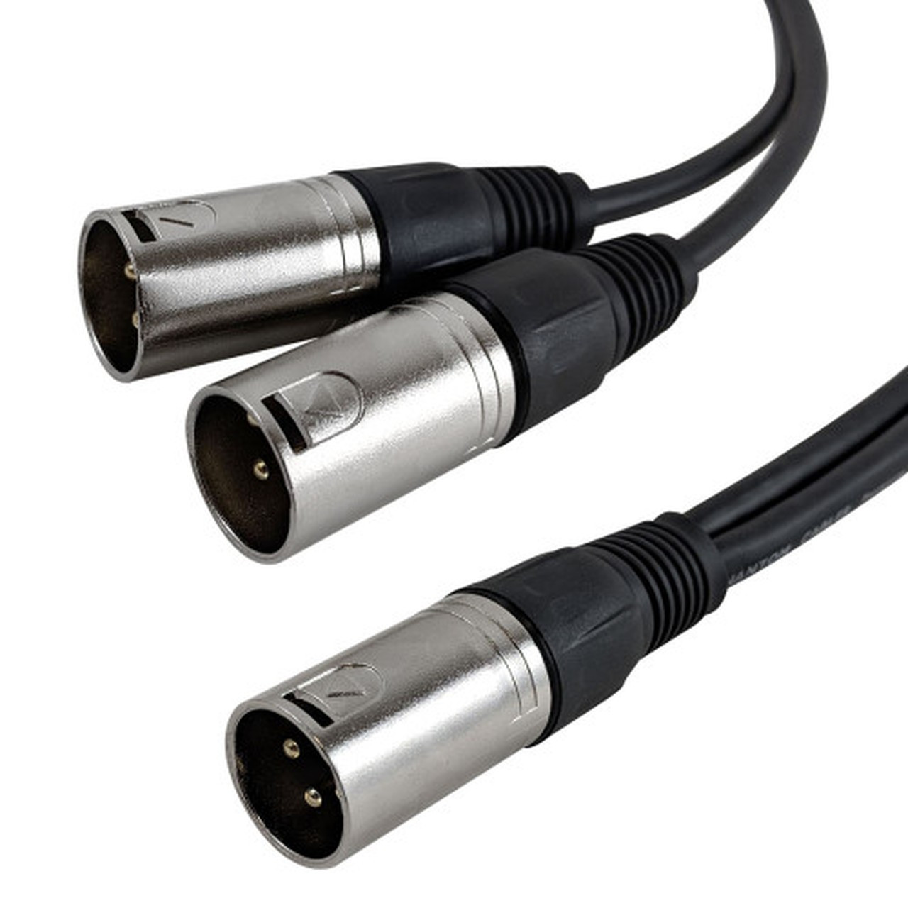 6ft Premium XLR Male to 2x XLR Male Balanced Splitter Cable FN-XLR-MMM-06
