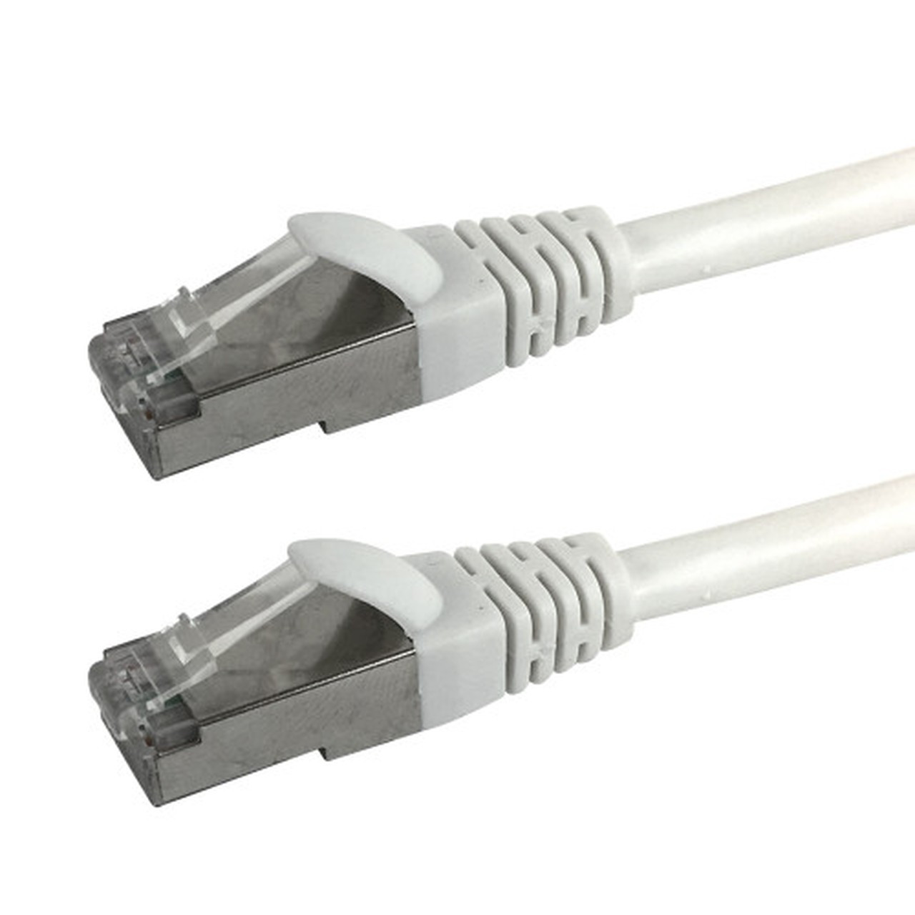 3ft RJ45 Cat6 Stranded Shielded 26AWG Molded Patch Cable CMR - White FN-CAT6SM-03WH