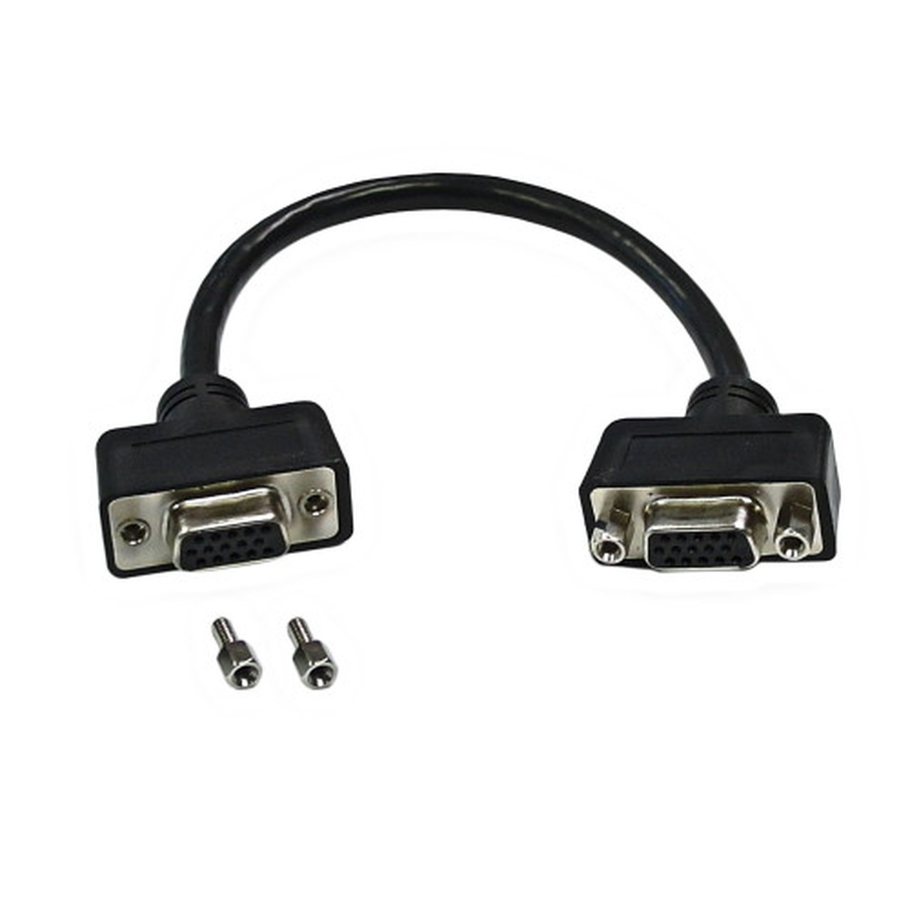 6 inch SVGA Female to Female Adapter with Hex Nuts FN-AD-SVGAS-6IN