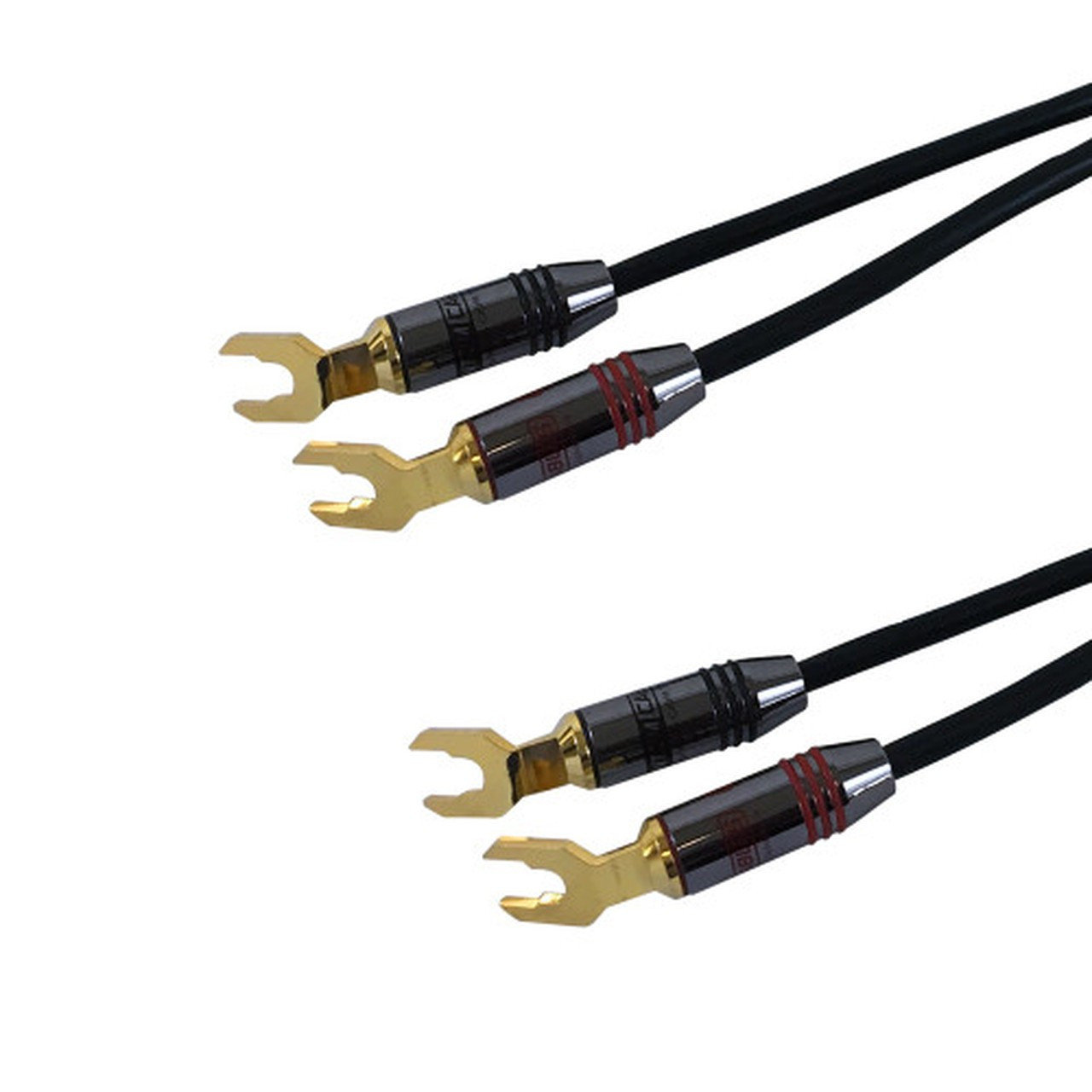 3ft Premium Phantom Cables Spade Lug Speaker Cable 14AWG FT4 FN-SP-S2S2C-03
