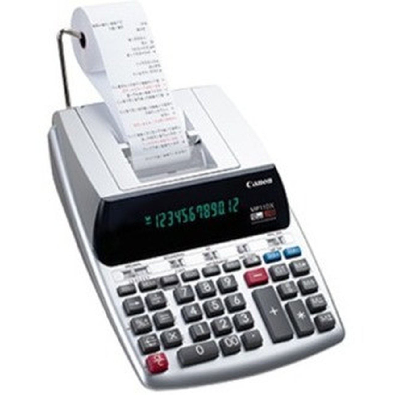 Canon MP11DX-2 Printing Calculator - Dual Color Print - Clock Calendar DateTime Display Compact Two-color Printing - Desktop 2198C002