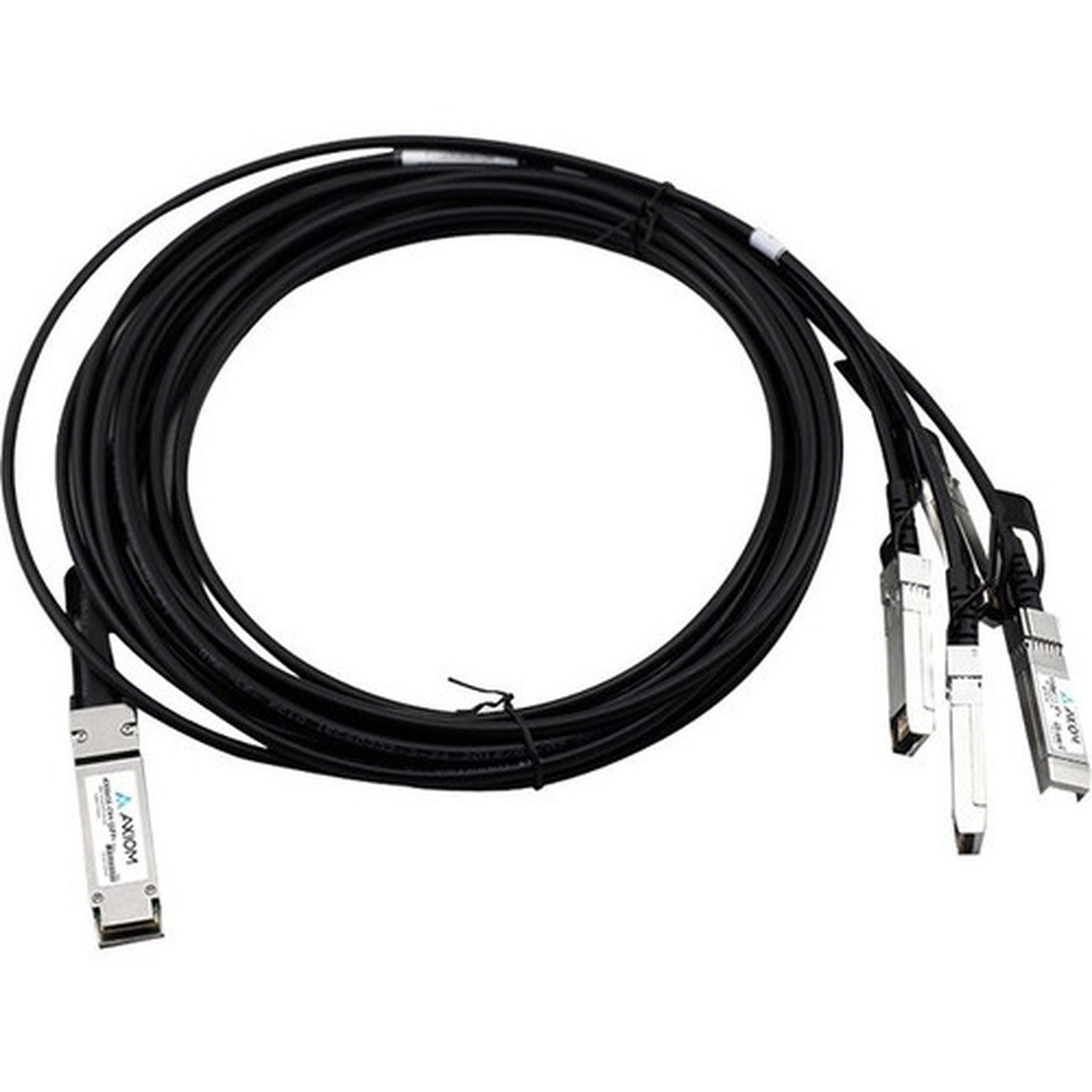 Axiom QFX-QSFP-DACBO-3M Twinaxial Breakout Cable - 98 ft Twinaxial Network Cable for Network Device - First End 1 x QSFP - Second 4 QFX-QSFP-DACBO-3M-AX
