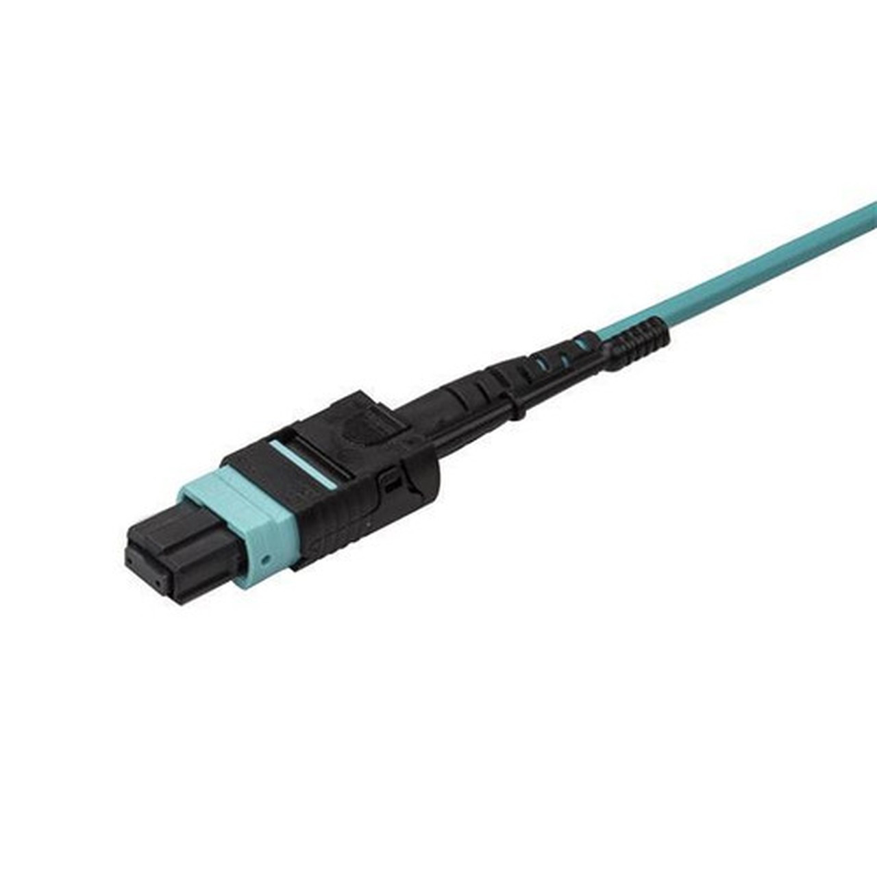StarTechcom 5m 15 ft MPO  MTP to LC Breakout Cable - Plenum Rated Fiber Optic Cable - OM3 Multimode 40Gb - PushPull-Tab - Aqua - - MPO8LCPL5M