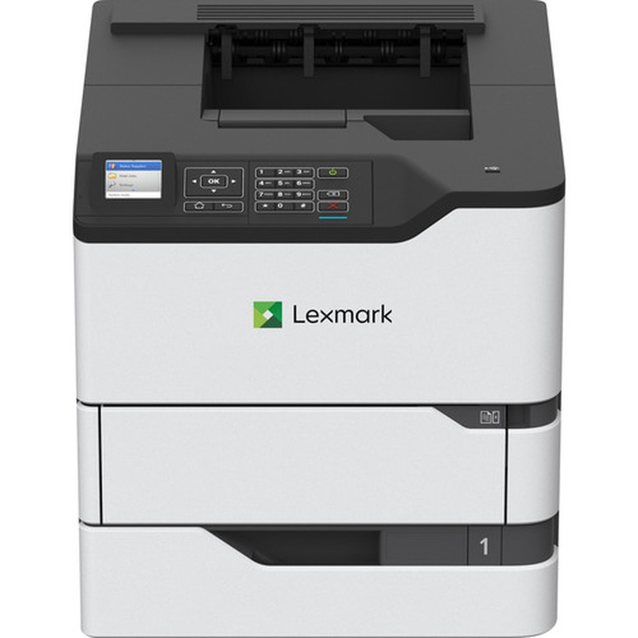 Lexmark MS820 MS821dn Laser Printer - Monochrome - 55 ppm Mono - 1200 x 1200 dpi Print - Automatic Duplex Print - 650 Sheets Input 50G0100