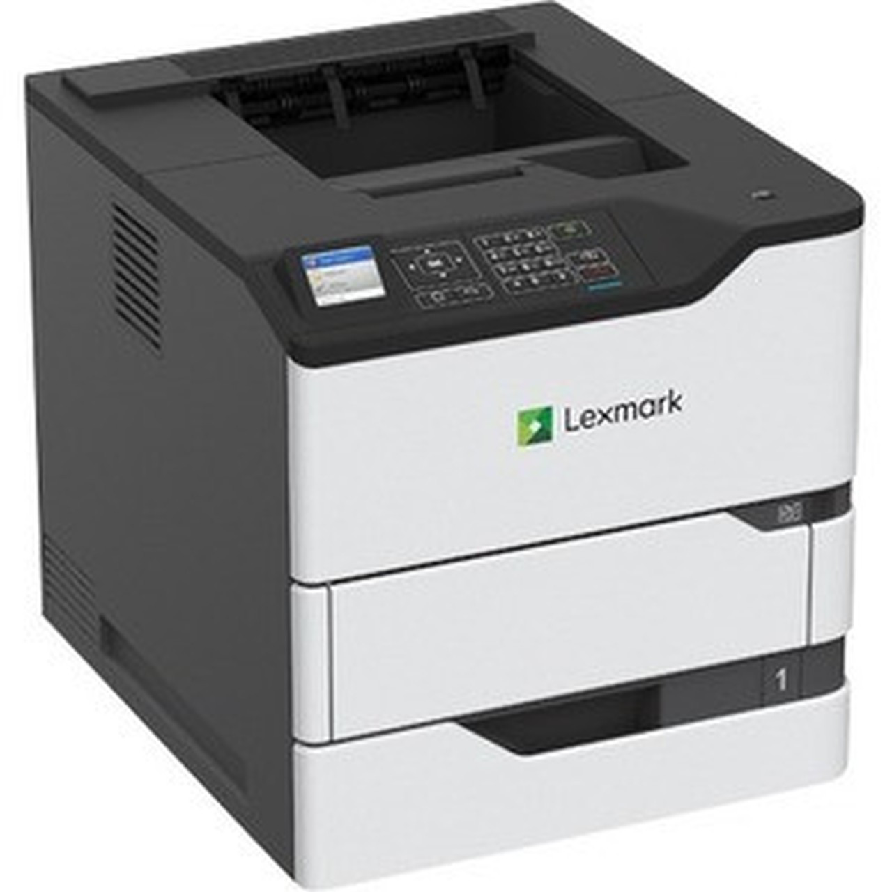Lexmark MS820 MS821dn Laser Printer - Monochrome - 55 ppm Mono - 1200 x 1200 dpi Print - Automatic Duplex Print - 650 Sheets Input 50G0100