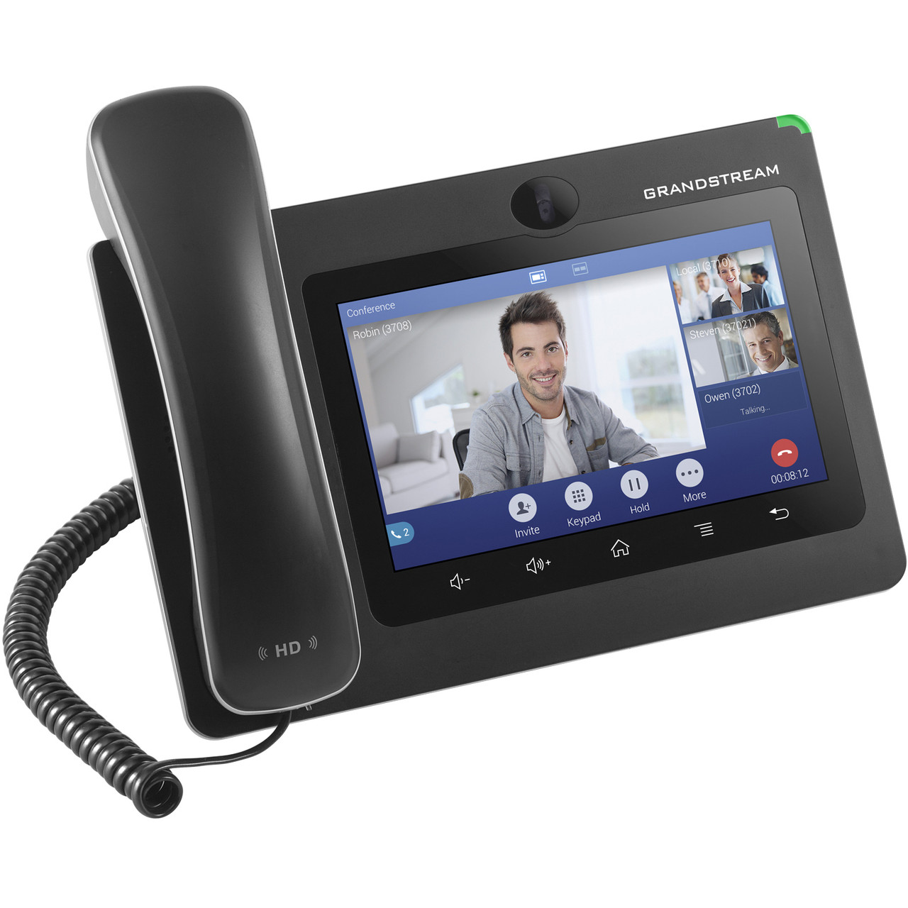 Grandstream GXV3370 IP Phone - Corded - CordedCordless - Bluetooth Wi-Fi - Desktop Wall Mountable - VoIP - IEEE 80211abgn - - 2 GXV3370