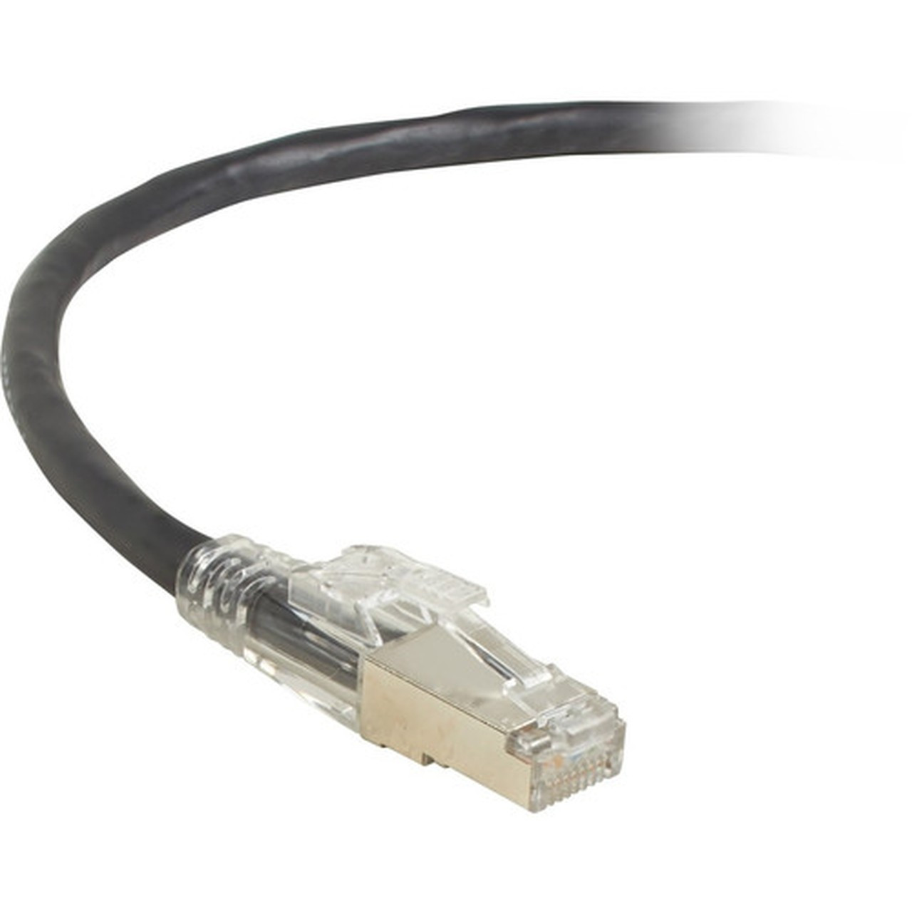 Black Box GigaTrue 3 Cat6a UTP Patch Network Cable - 3 ft Category 6a Network Cable for Patch Panel Network Device - First End 1 x C6APC80S-BK-03