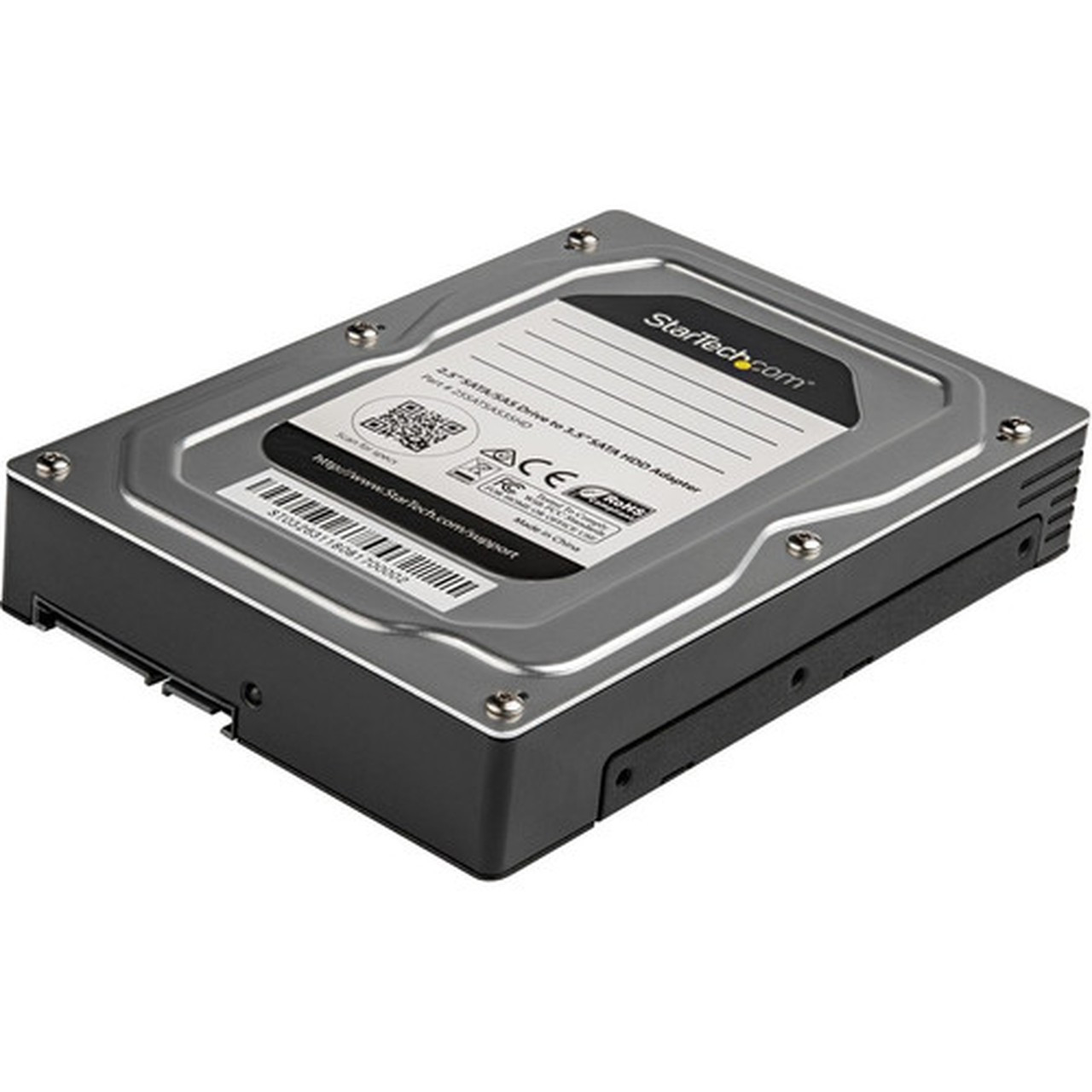 StarTechcom 25 to 35 Hard Drive Adapter - For SATA and SAS SSD  HDD - 25 to 35 Hard Drive Enclosure - 25 to 35 SSD Adapter - - 25SATSAS35HD