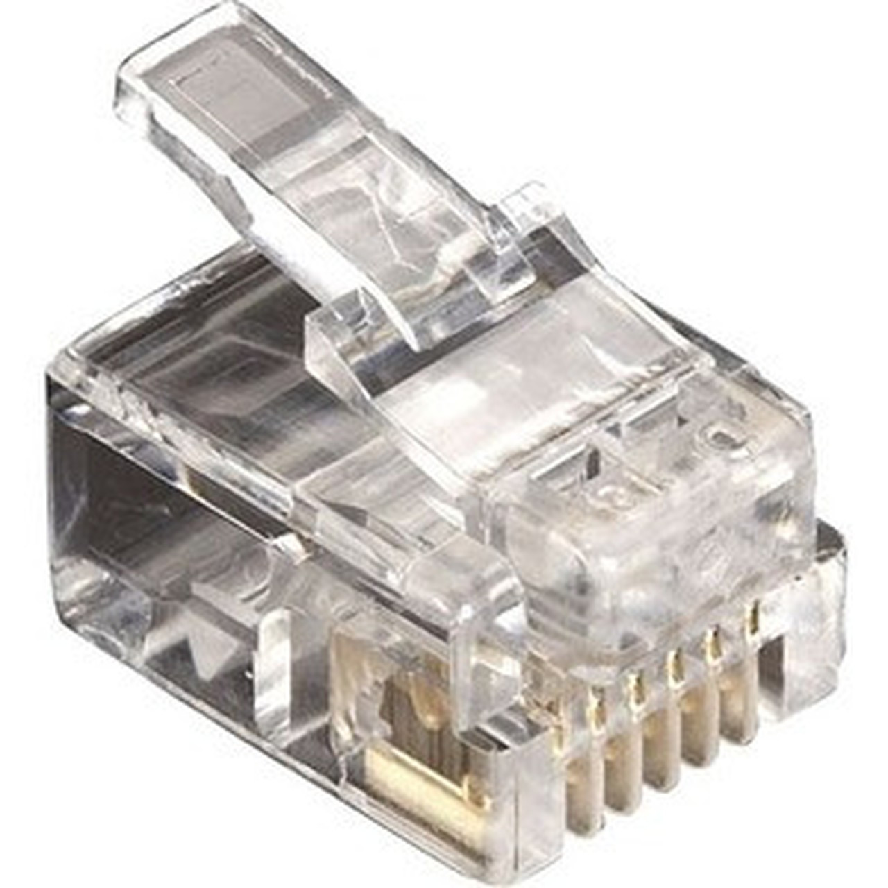 Black Box RJ11 Modular Plug Unshielded 6 Wire 25 Pack - 25 Pack - 1 x RJ-11 Male - TAA Compliant FMTP611-25PAK